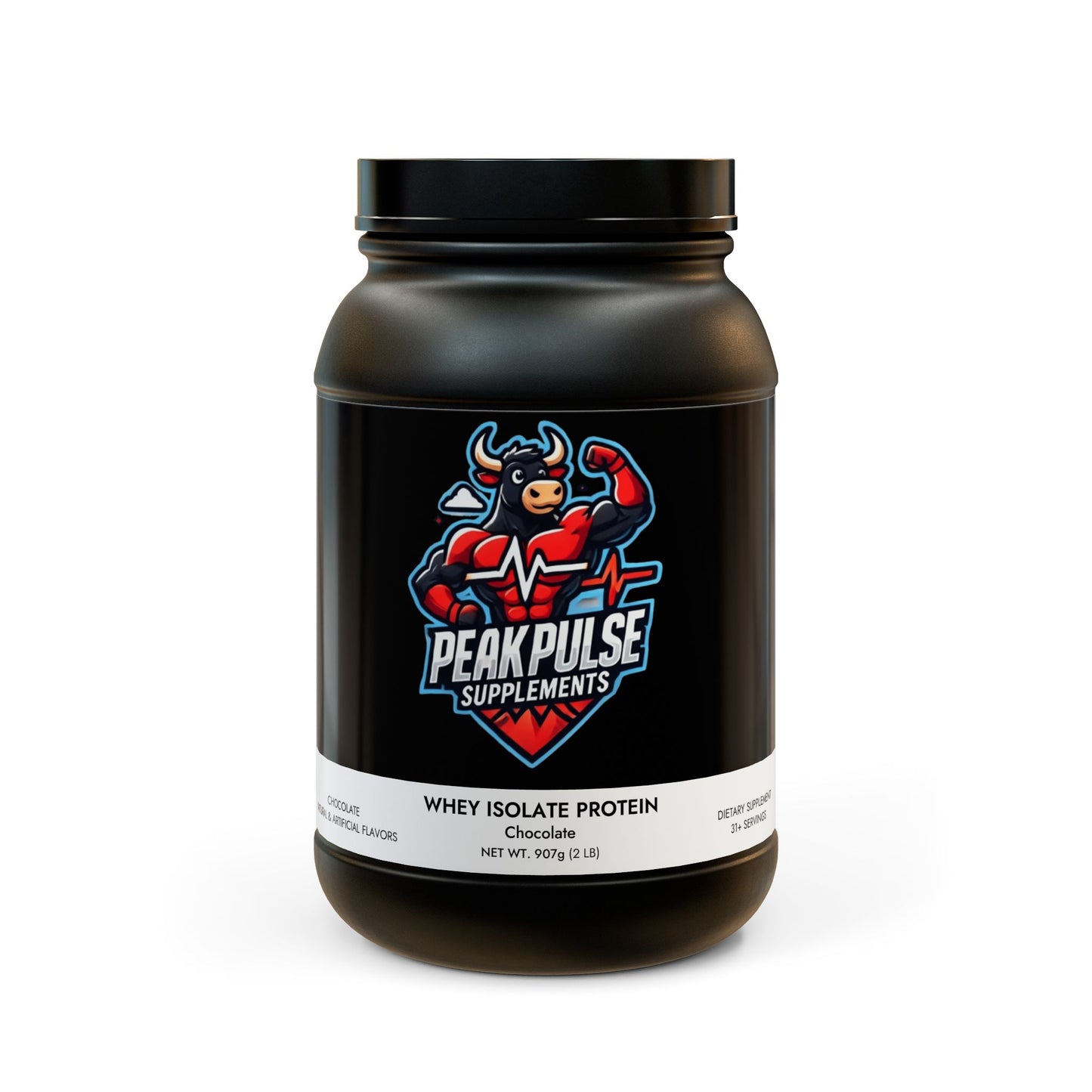 Whey Isolate Protein Supplement, Chocolate (907g, 2lb)